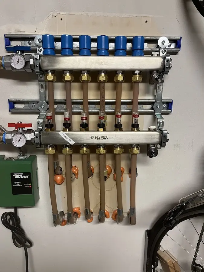 Plumber performing Gas Leak Detection at a residential property in Carmel